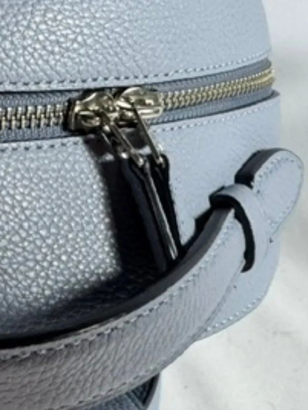 COACH Campus Backpack 23 Pebbled Leather #31032, Blue/Periwinkle (RARE) & SHW